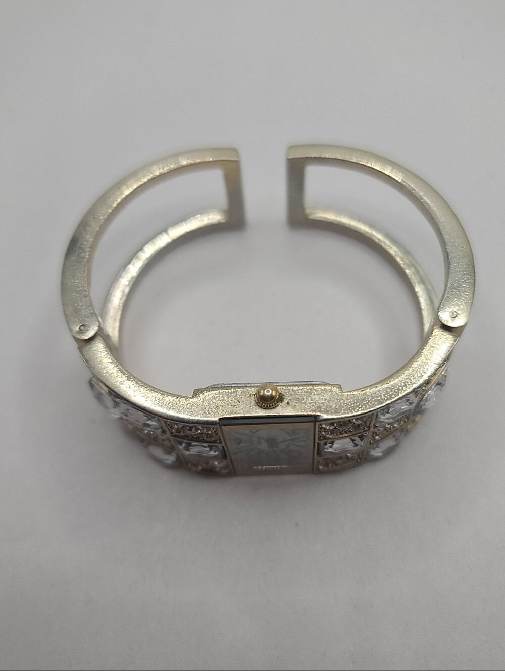 Women's Rhinestone Blingy Cuff Bracelet Watch - Picture 2 of 5